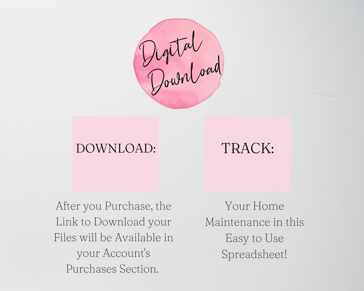 Home Maintenance Tracker Template for Google Sheets and Excel Spreadsheet