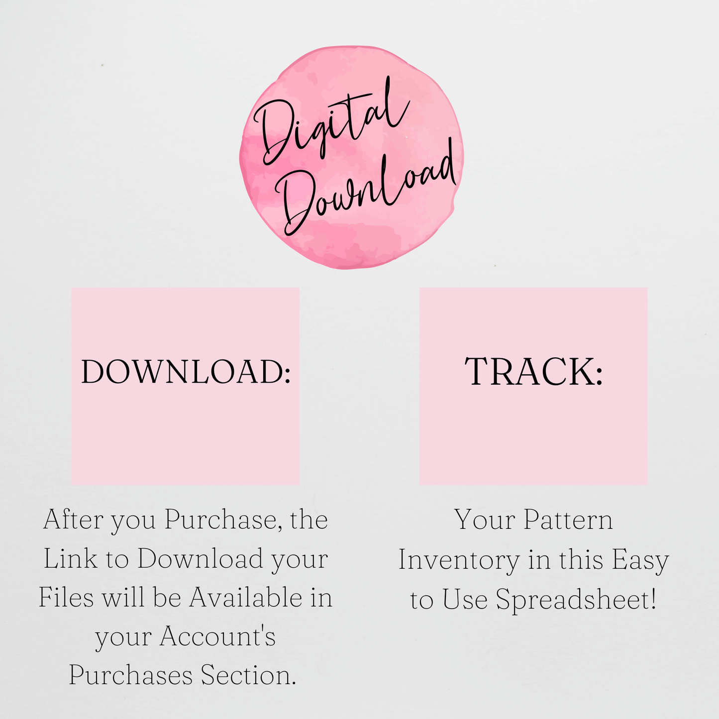 Pattern Inventory Tracker Excel Spreadsheet and Google Sheets to Organize your Patterns