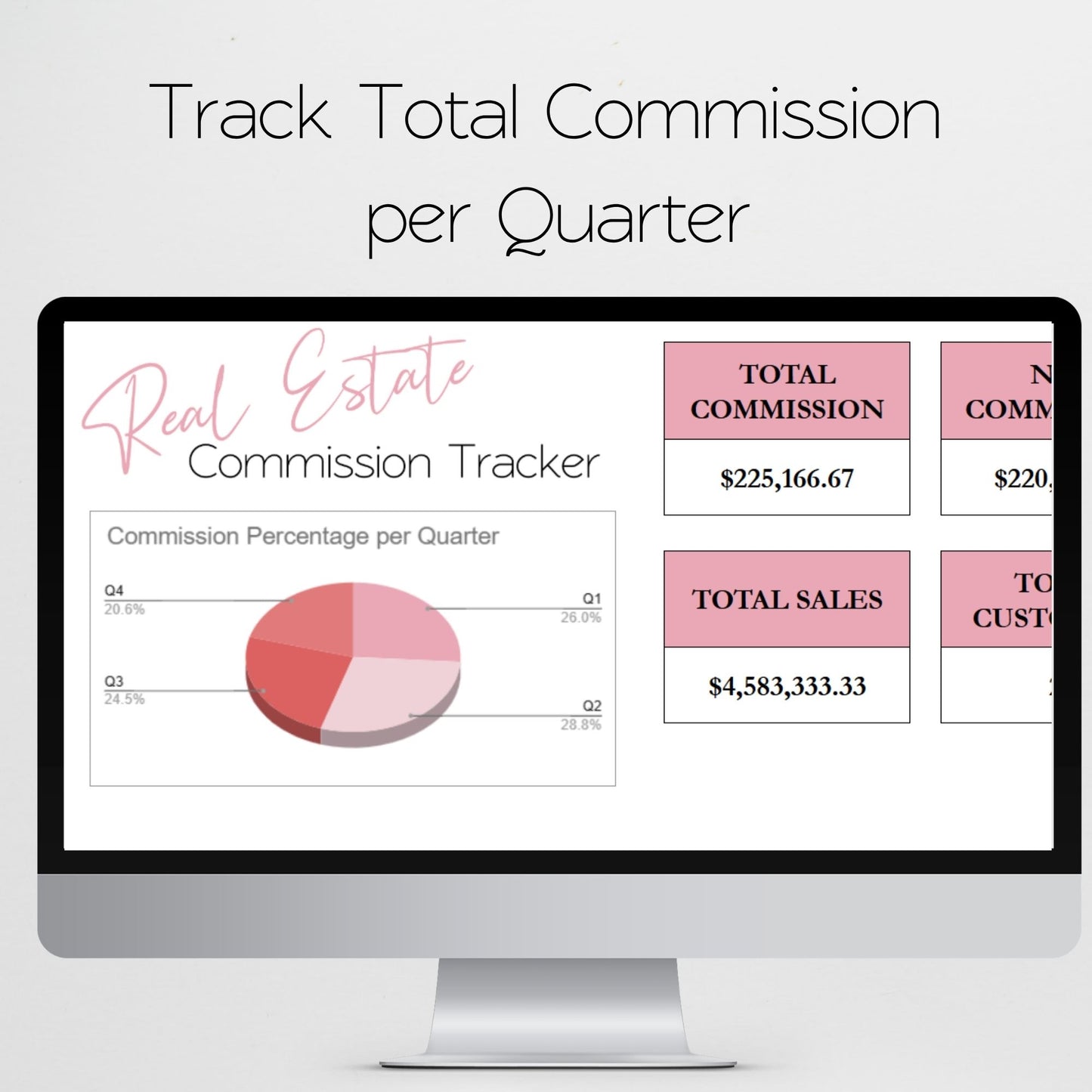 Real Estate Commission Tracker Google Sheet and Excel Spreadsheet Template