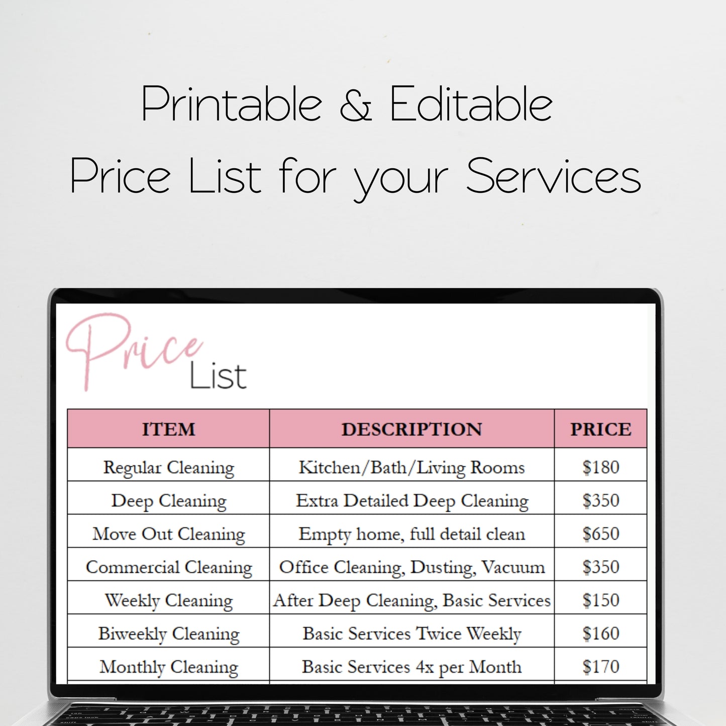 Cleaning Business Planner Template Bundle Google Sheet and Excel Spreadsheet