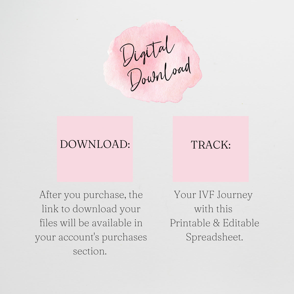 IVF Planner Template Bundle Google Sheet and Excel Spreadsheet – Savvy ...