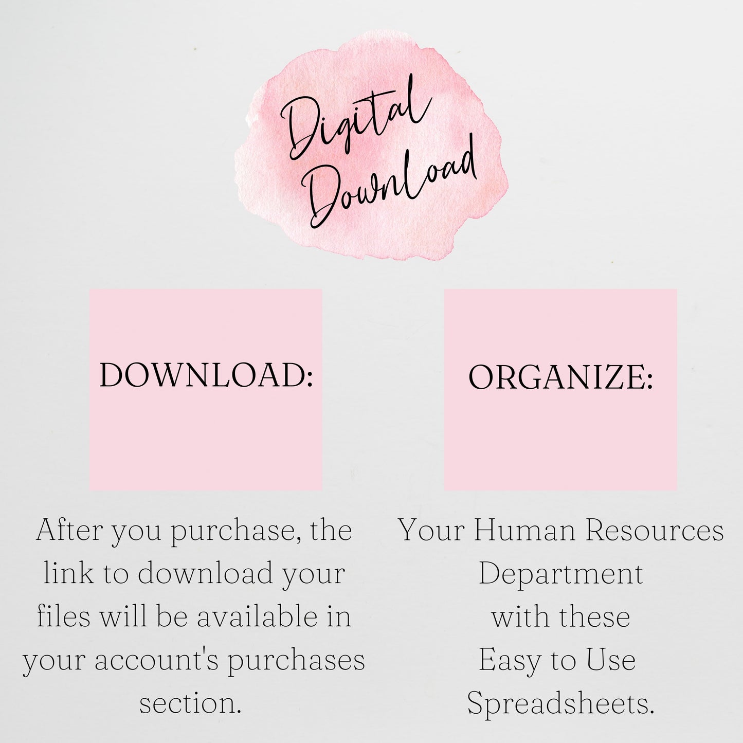HR Templates for Small Business Google Sheet and Excel Spreadsheet Bundle