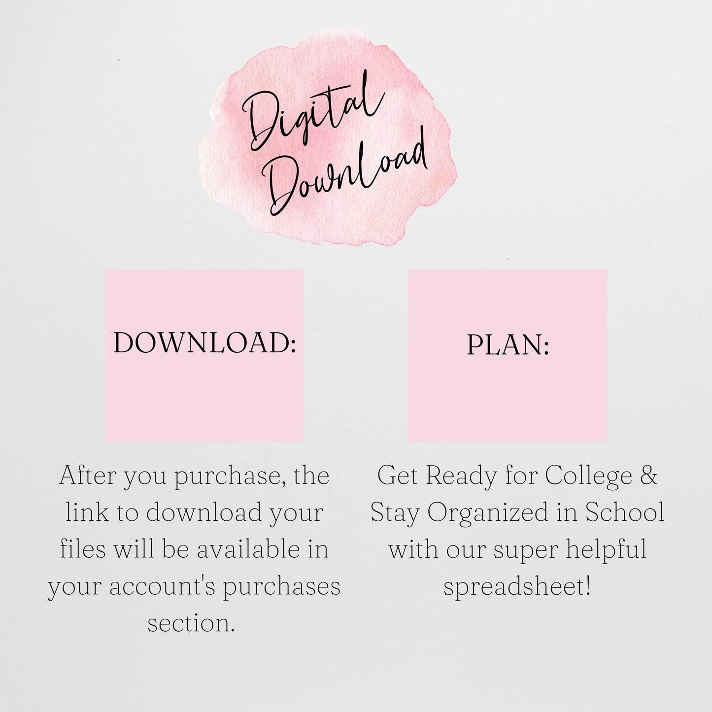 College Planner Template for Google Sheets and Excel Spreadsheet