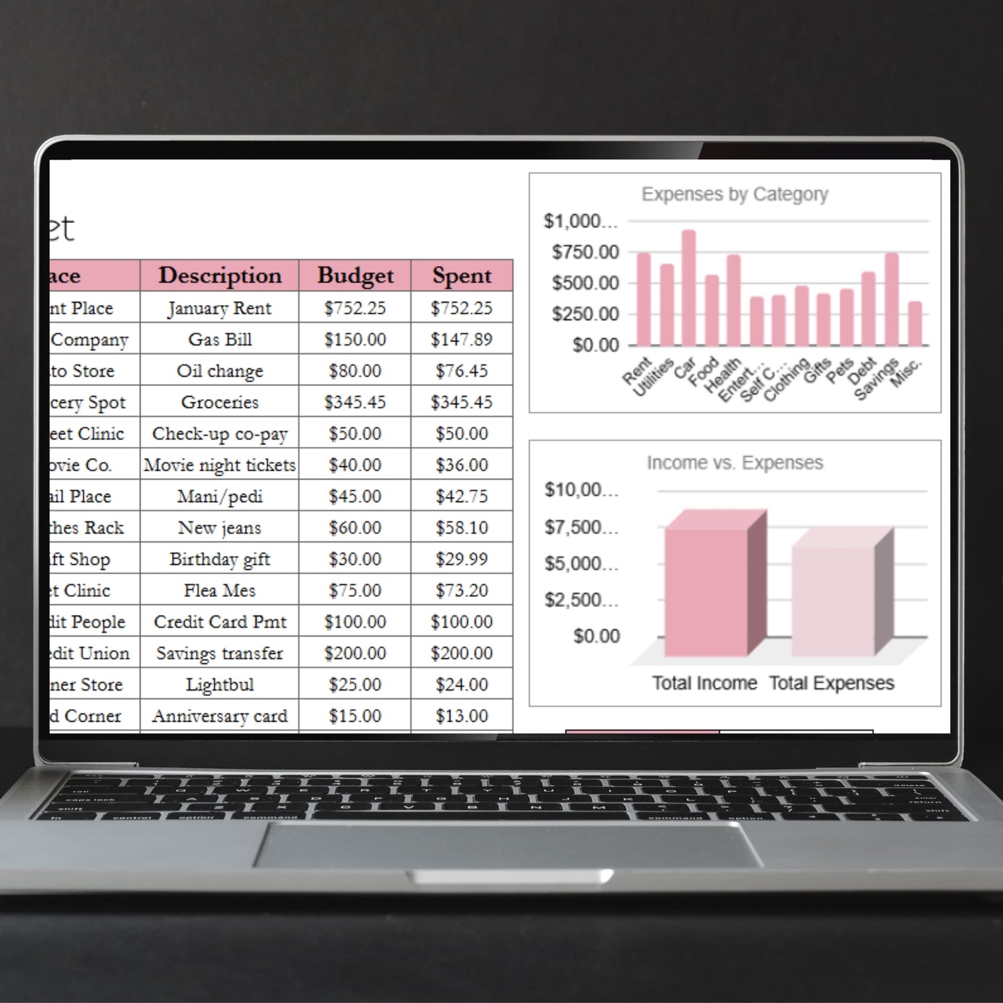 Couples Budget Template Google Sheets and Excel Spreadsheet