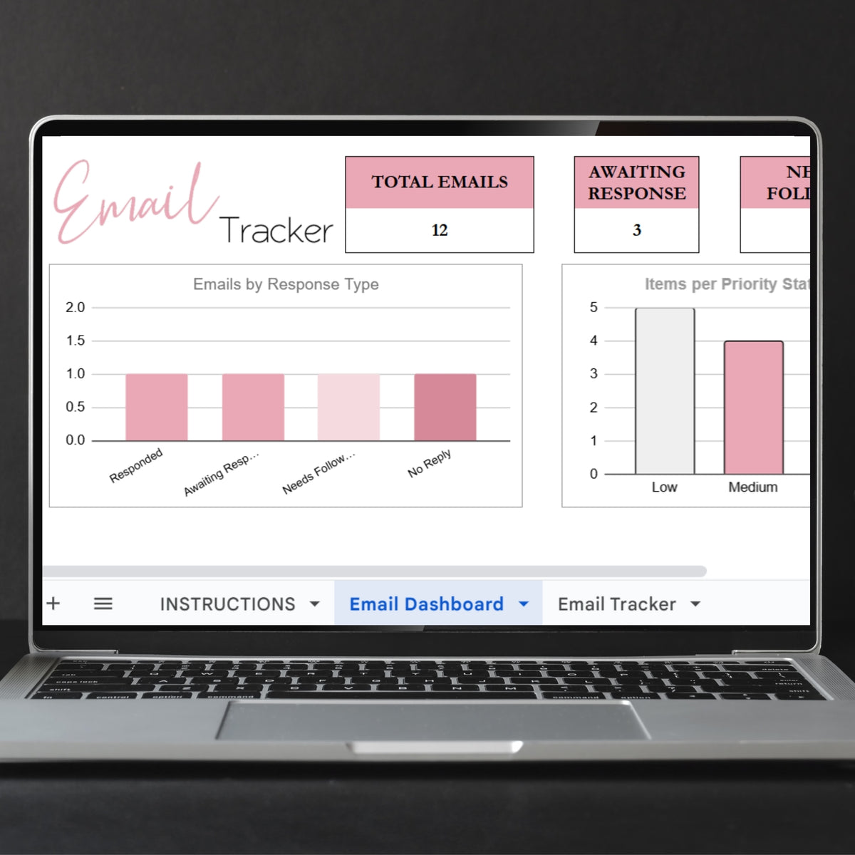 Email Tracker Spreadsheet Template Google Sheets and Excel Spreadsheet ...