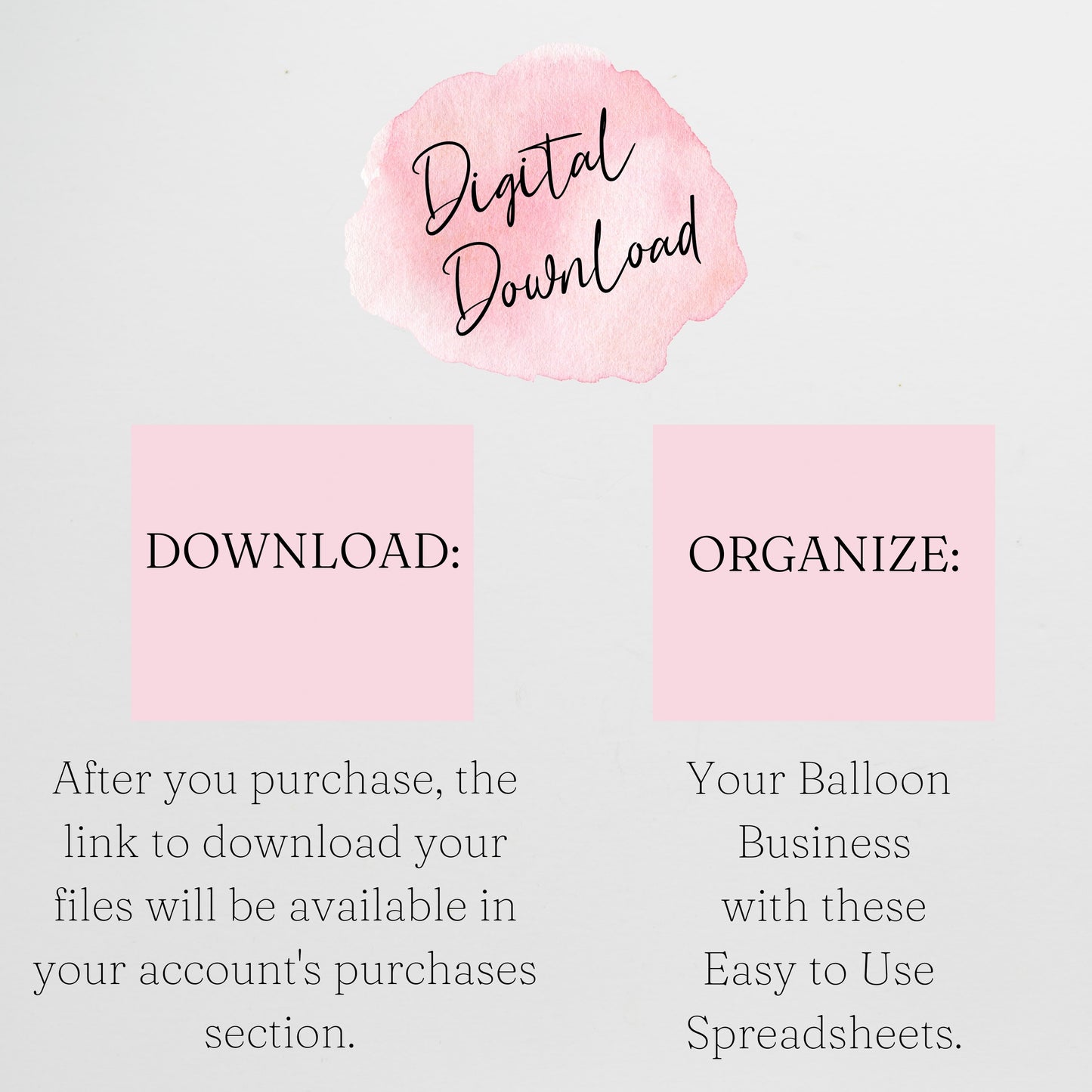 Balloon Business Template Bundle Google Sheet and Excel Spreadsheet