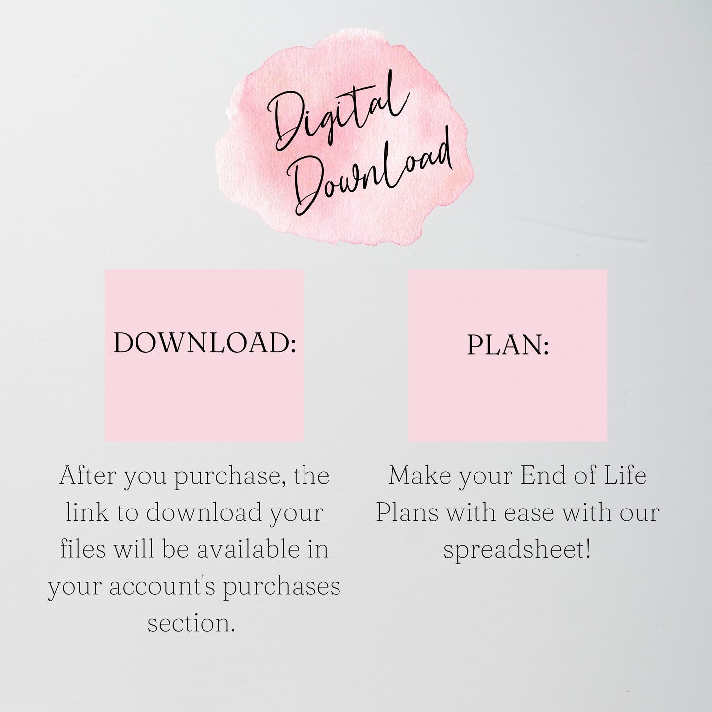 End of Life Planner Google Sheet Template, Death Planner