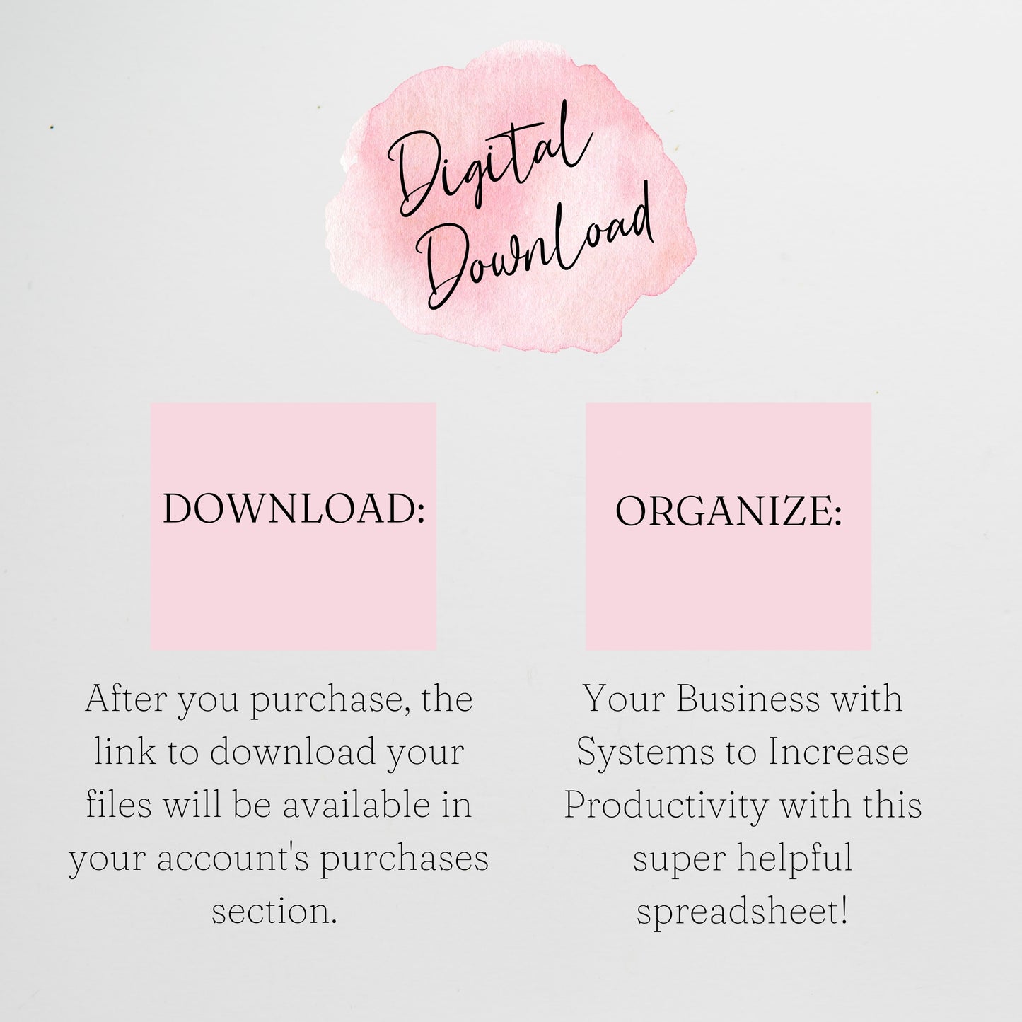 Product Listing Template Organization Sheet for Etsy - Google Sheet