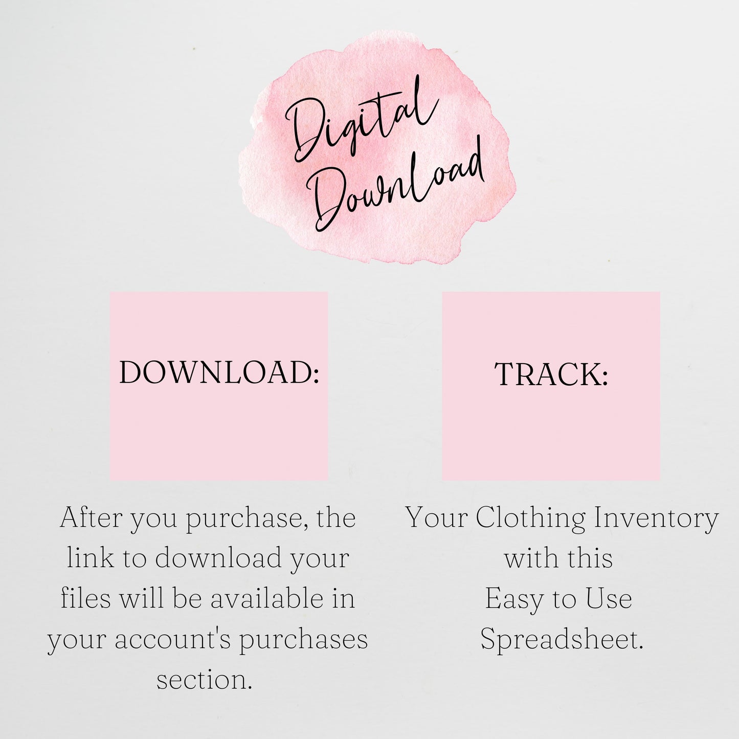Clothing Inventory Tracker Google Sheet and Excel Spreadsheet