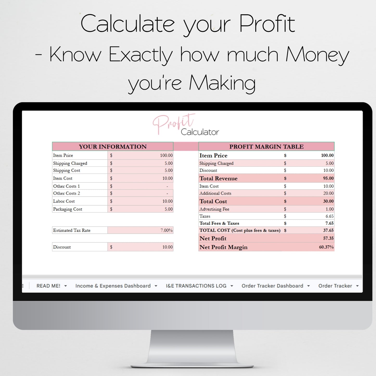 Business Management Template Bundle Google Sheets and Excel Spreadsheet
