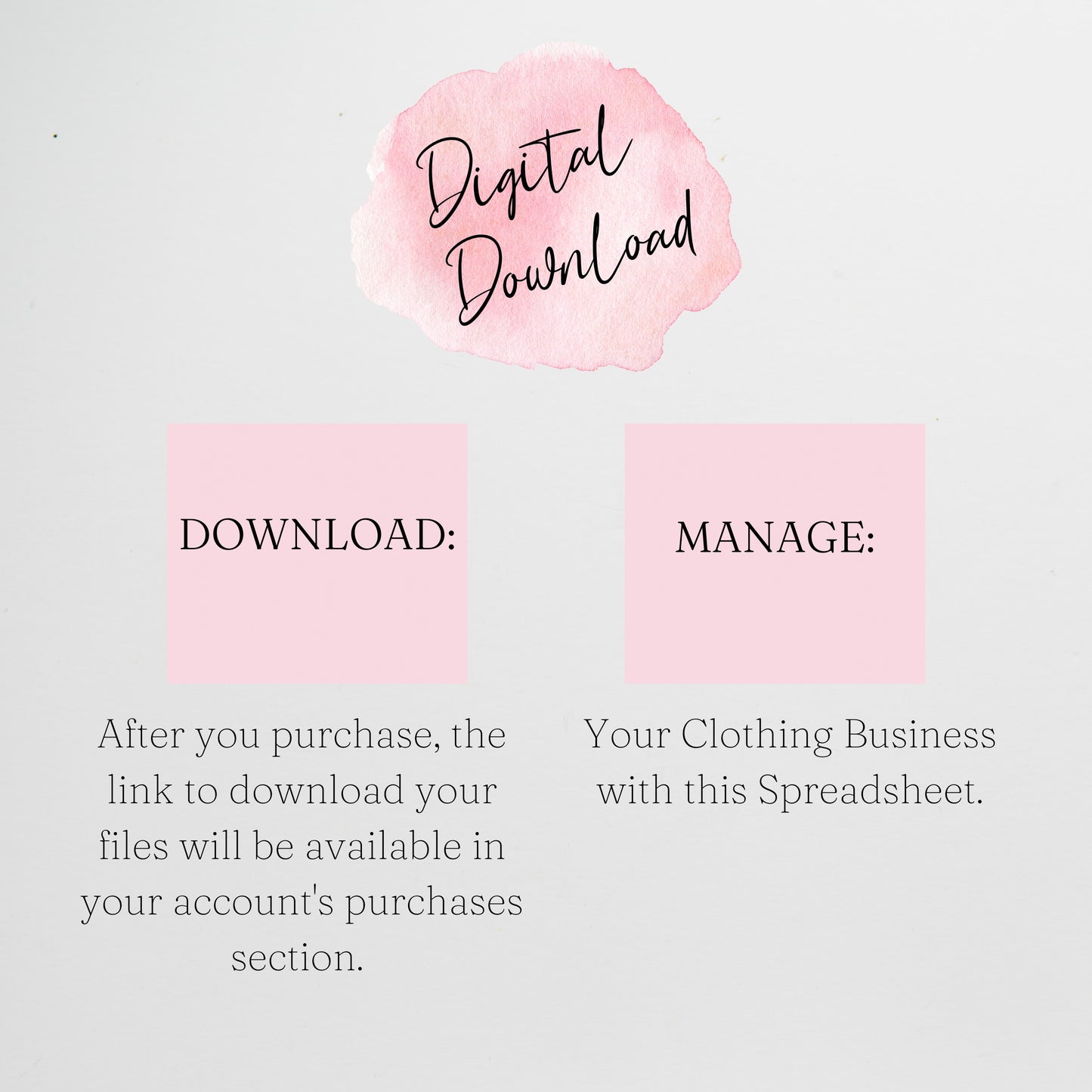 Clothing Business Excel Template, Clothing Business Bundle Google Sheets