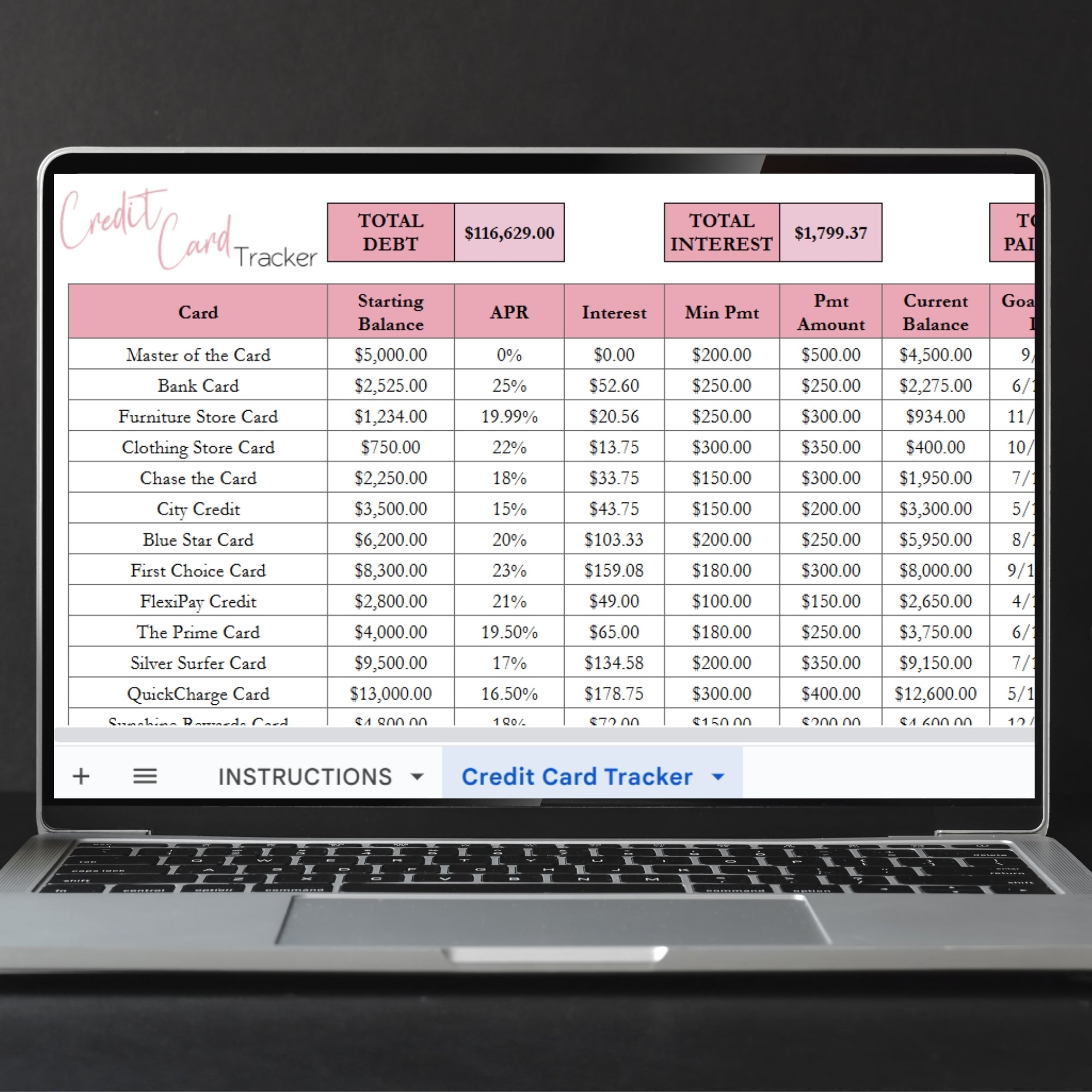 Credit Card Tracker Template Google Sheets And Excel Spreadsheet credit-card-tracker-template-google-sheets-and-excel-spreadsheet