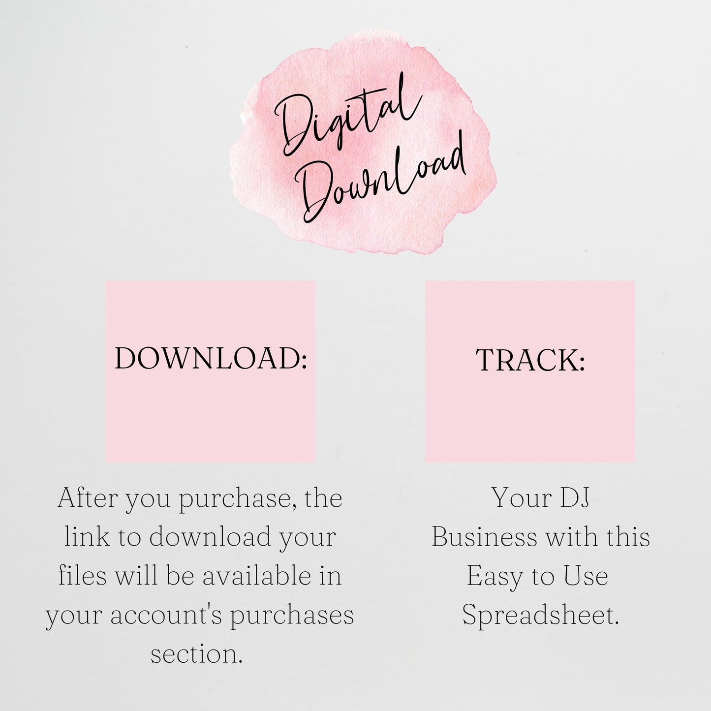 DJ Business Planner Template Bundle Google Sheet and Excel Spreadsheet