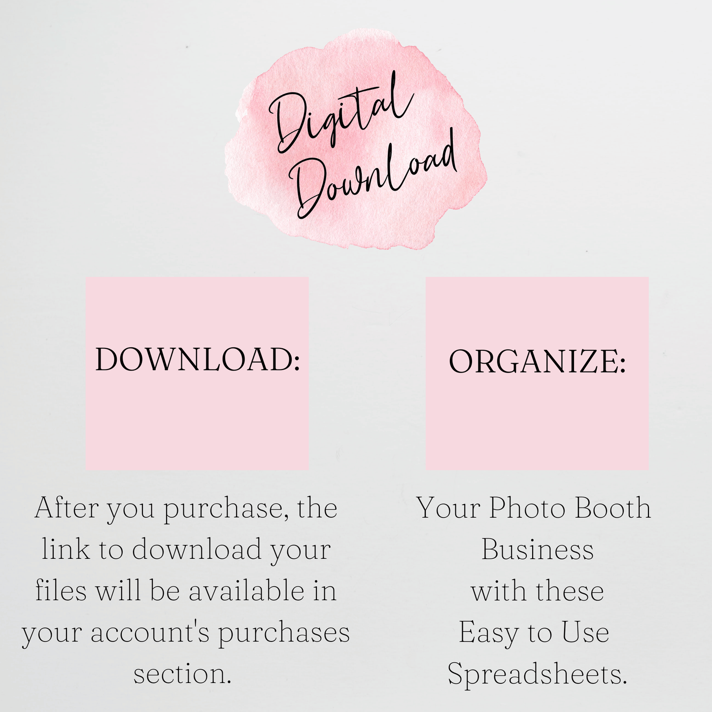 Photo Booth Business Planner Template Bundle Google Sheet and Excel Spreadsheet  - How to Organize and Manage your Business