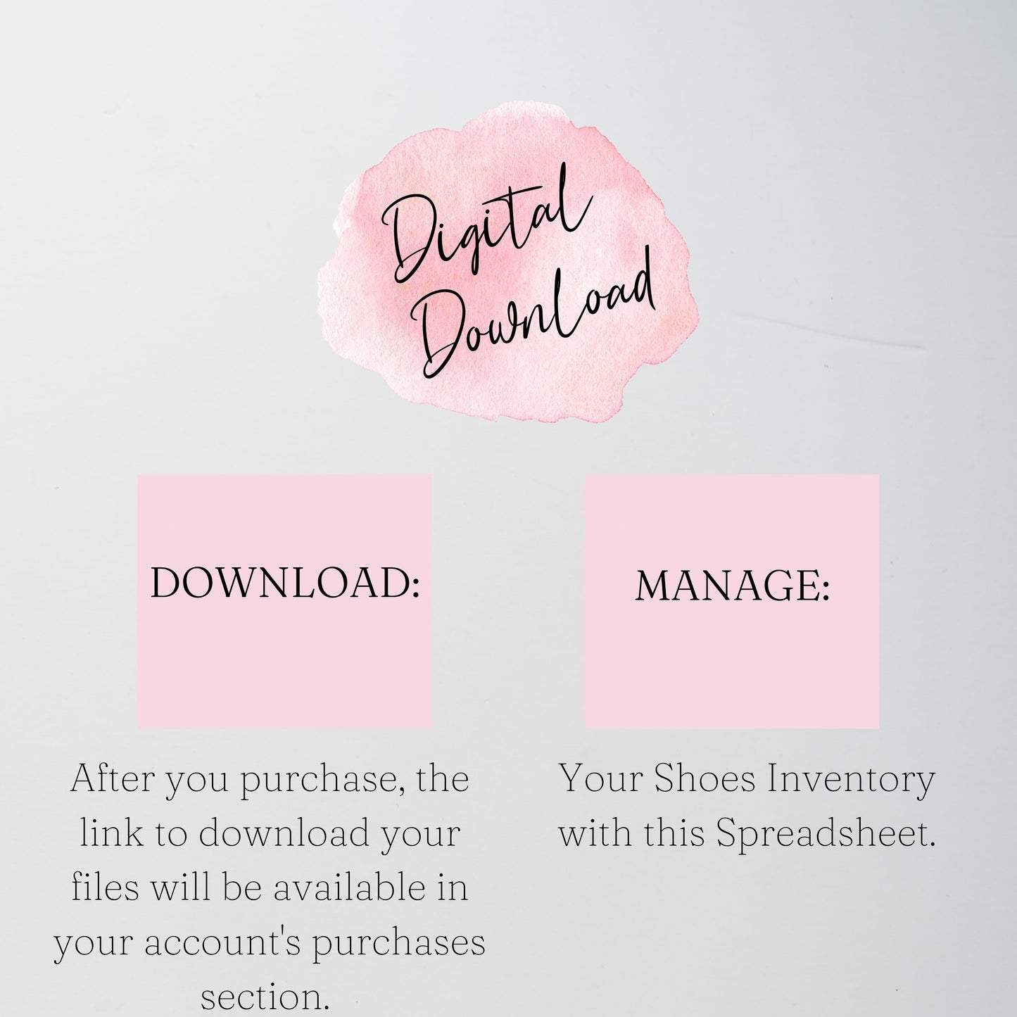 Shoes Inventory Tracker Google Sheet and Excel Spreadsheet Template.