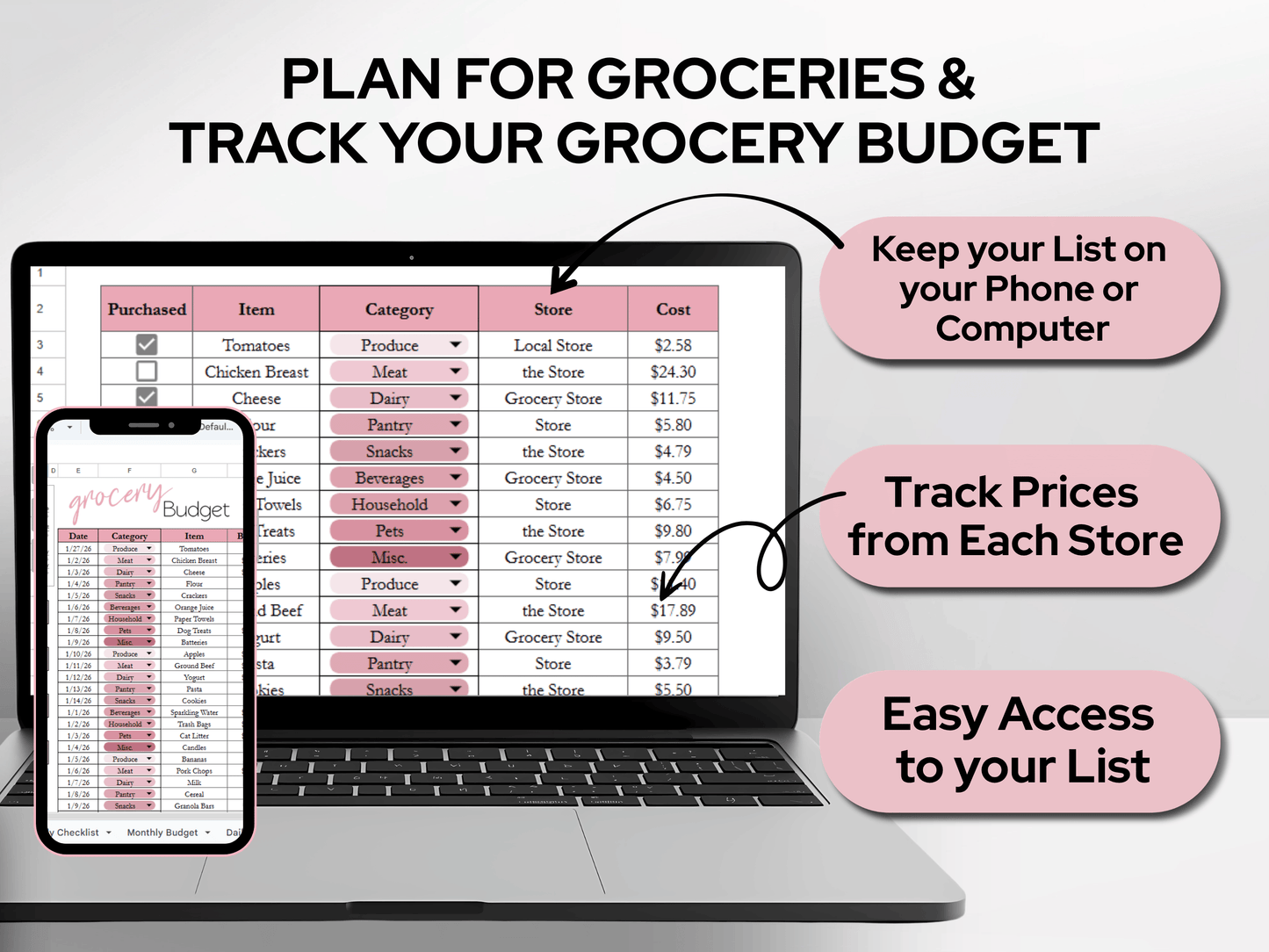 Ultimate Life Planner Template Google Sheets and Excel Spreadsheet