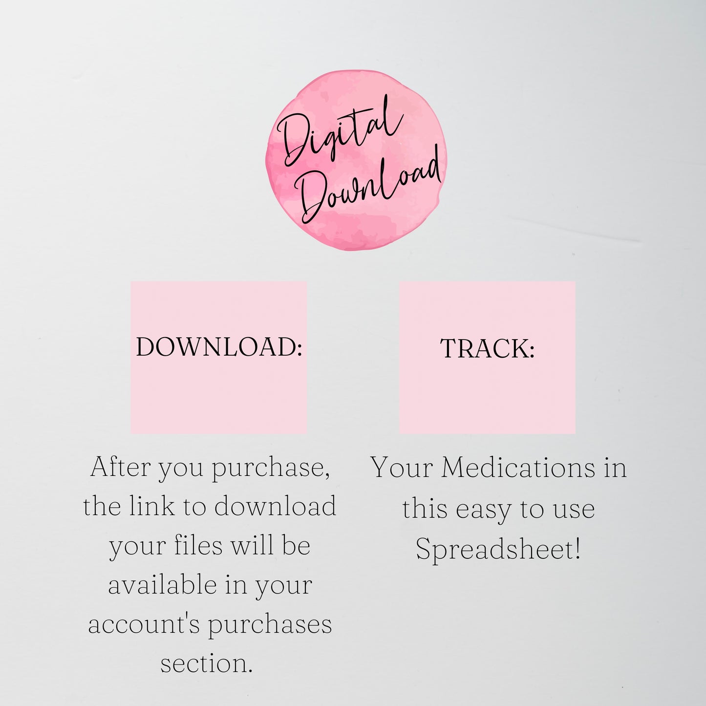 Medication Tracker Google Sheet and Excel Spreadsheet