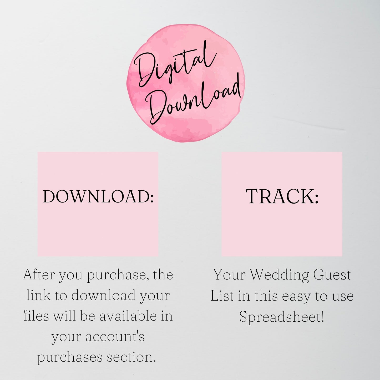Wedding Guest List Tracker Template | Google Sheets & Excel Spreadsheet - RSVP, Invitations, Save the Date, Thank you Planner