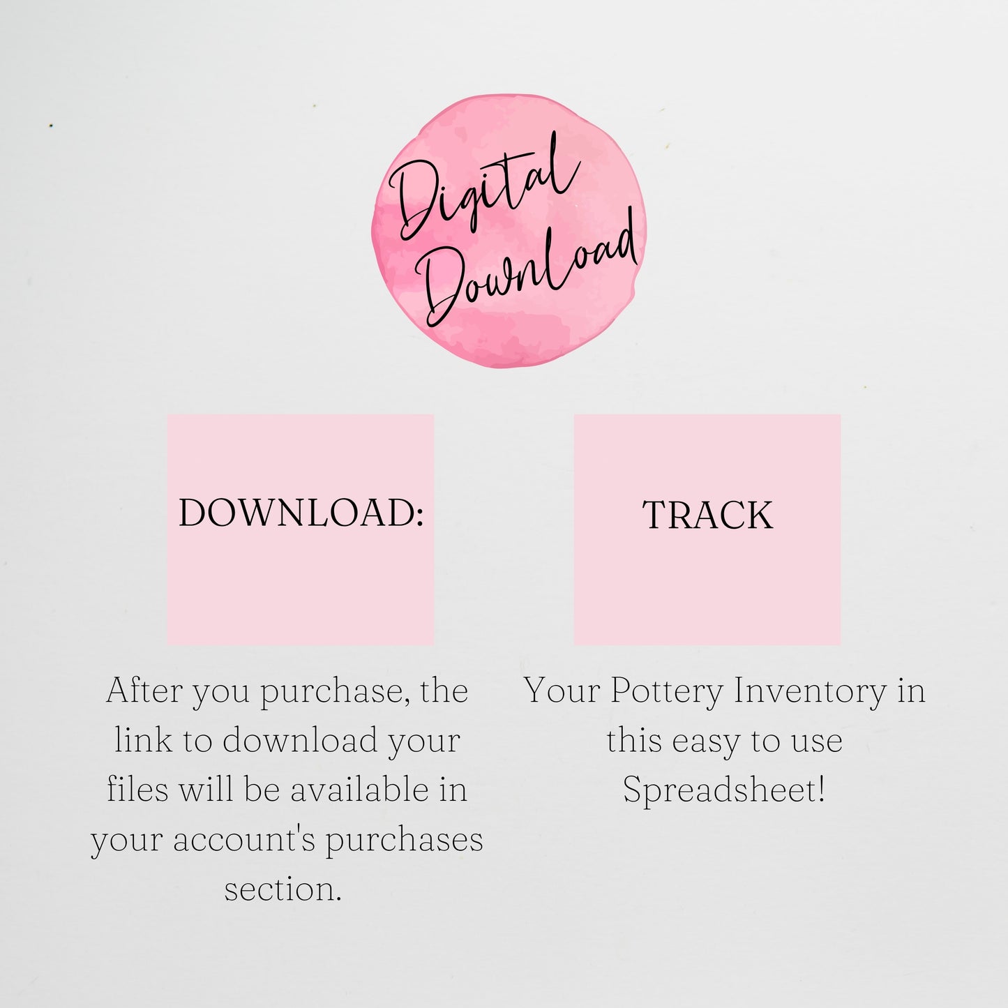 Pottery Inventory Tracker Template Google Sheet and Excel Spreadsheet