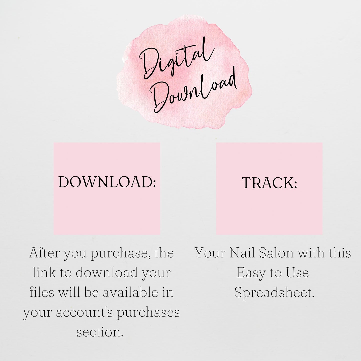 Nail Salon Business Template Bundle Google Sheet and Excel Spreadsheet