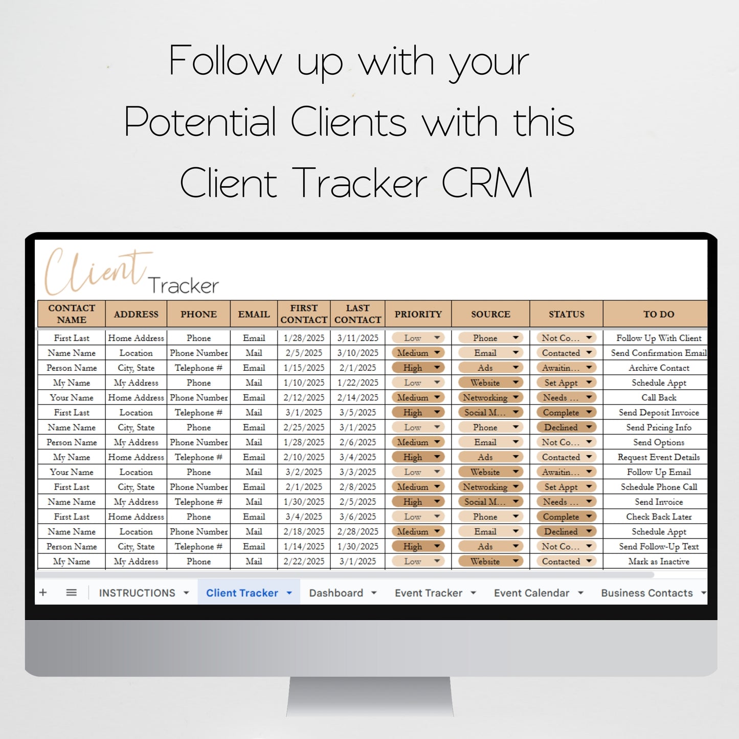 DJ Business Planner Template Bundle Google Sheet and Excel Spreadsheet