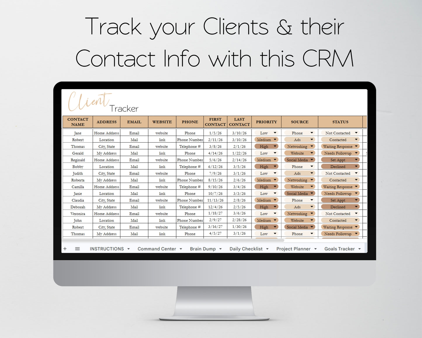 Landscaping Business Planner | Google Sheets & Excel Spreadsheet Template for Lawn Care, Landscaping & Outdoor Service Businesses