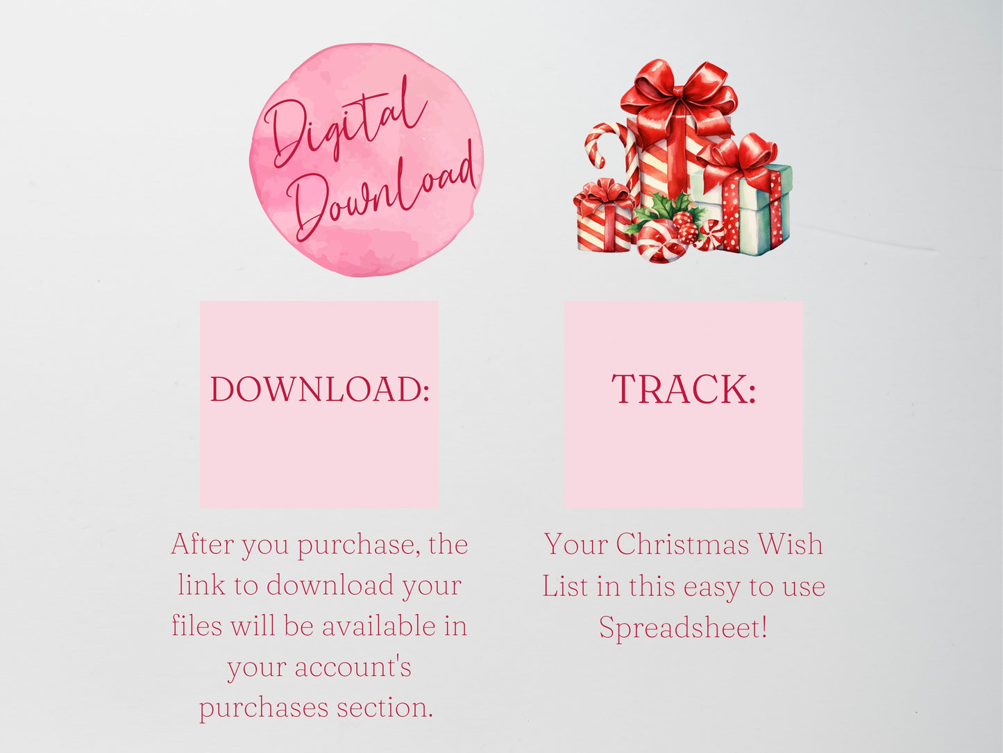Christmas Wish List Template Google Sheets and Excel Spreadsheet