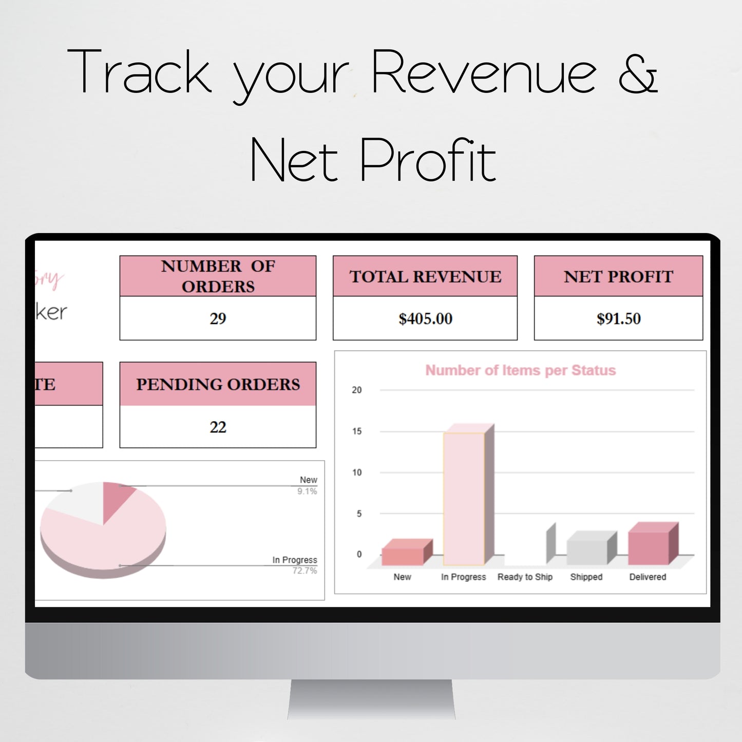 Clothing Inventory Tracker Google Sheet and Excel Spreadsheet