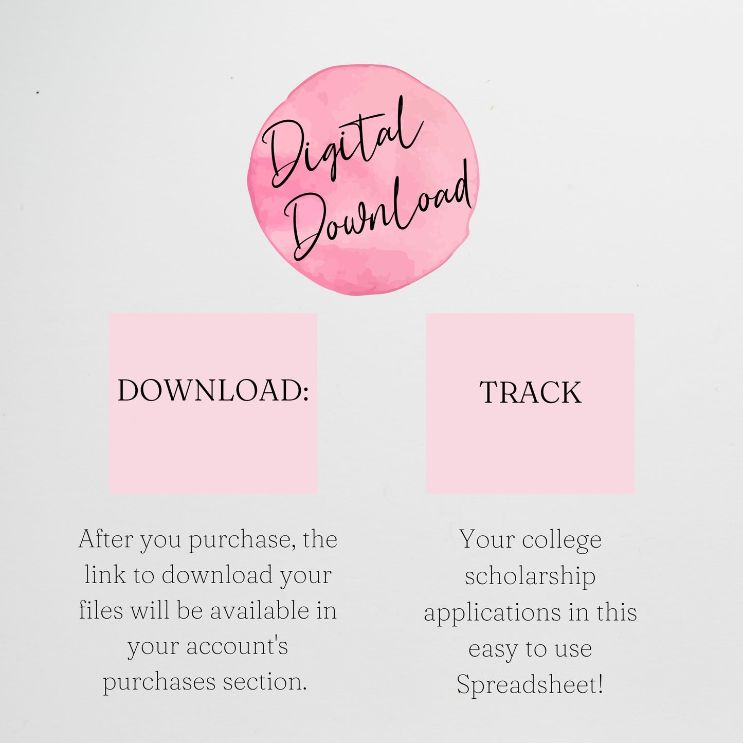 College Scholarship Tracker Template Google Sheets and Excel Spreadsheet