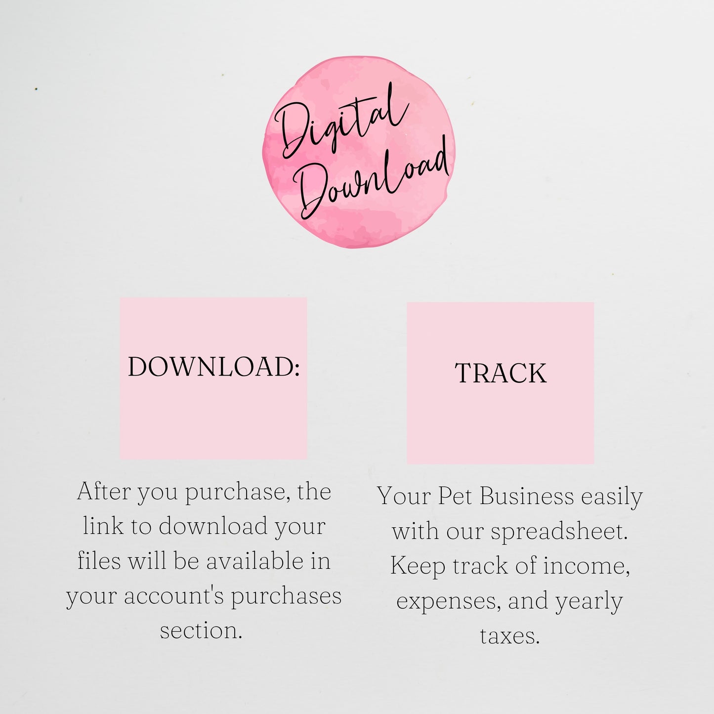 Pet Business Planner Bundle Google Sheet and Excel Spreadsheet