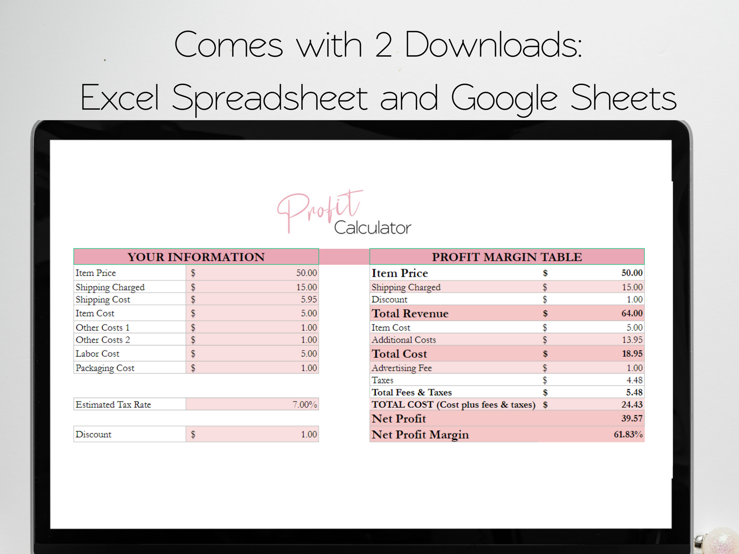 Small Business Bundle Template Google Sheets Excel Spreadsheet