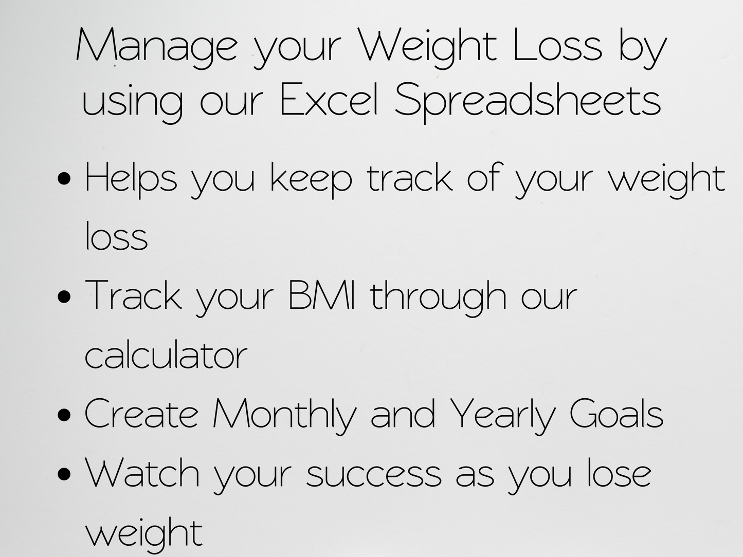 Weight Loss Tracker Template Google Sheets Excel Spreadsheet