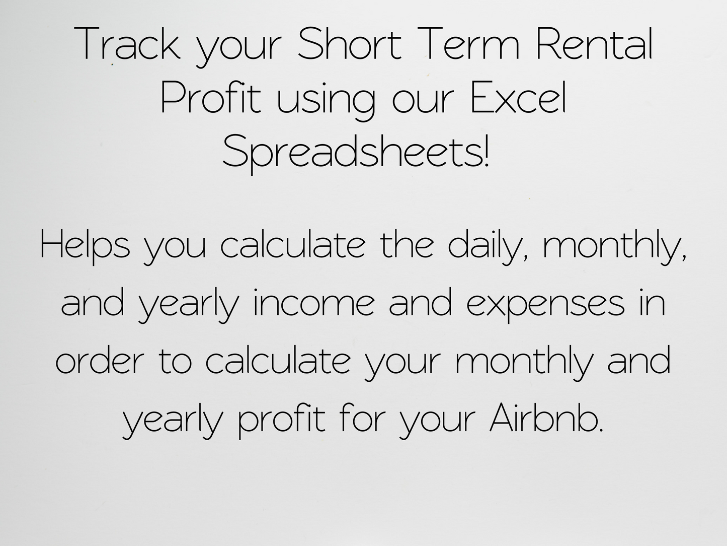 Rental Profit Calculator Template Google Sheets Excel Spreadsheet