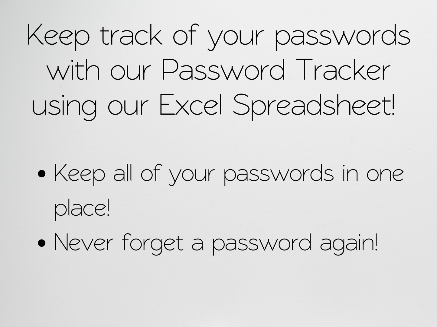 Password Tracker Template Google Sheets Excel Spreadsheet